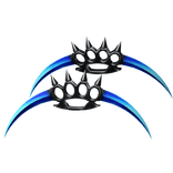 Waist Dual-Bladed Scythe Knuckles - Blue