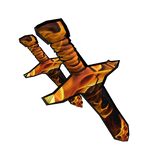 [Waist] Fire Swords with Outline [Type B][Blocky]