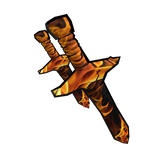 [Waist] Fire Swords with Outline[Type B][Humanoid]