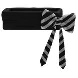 Waist Ribbon with Black & White Bow