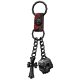 waist skull red paisley