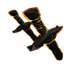 [Waist] Swords Fire Outline [Type A][Blocky]