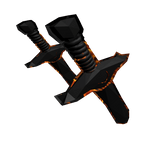 [Waist] Swords Fire Outline [Type B] [Blocky]