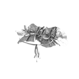 Waist-tied Decorative Ruffle in White