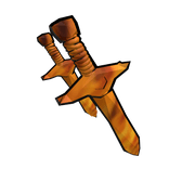 [Waist] Toon Fire Swords with Outline [Humanoid]