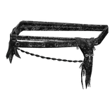 waist wrap 2 black paisley