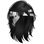 Warrior Wolfcut With Bandana (Black)