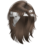 Warrior Wolfcut With Bandana (Brown)