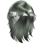 Warrior Wolfcut With Bandana (Dark Green)