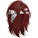 Warrior Wolfcut With Bandana (Red)