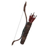 Warriors Bow and Arrow Back