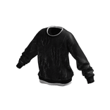 Washed Black Layered Sweatshirt