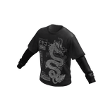 Washed Japanese Dragon Graphic Shirt