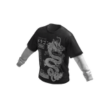 Washed Japanese Dragon Graphic Shirt