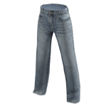 Washed Straight Leg Jeans