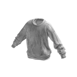 Washed White Layered Sweatshirt