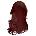 Lush Wavy Layered Model Hair in Red