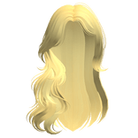 Lush Wavy Layered Model Hair in Light Yellow