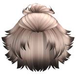 Wavy Anime Ponytail Boy Hair (Platinum & Black)
