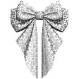 wavy bow leopard white