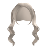 wavy front pigtail blonde