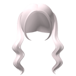 wavy front pigtail pastel pink