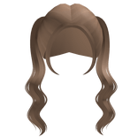 wavy front pigtails sunset