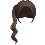wavy ponytail brown