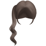 wavy ponytail lightbrown