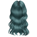 Wavy Silky Summer Hair (Teal)