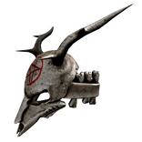 Wendigo Pentagram Skull Right Pauldron