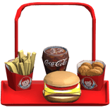 Wendy's Burger Food Tray