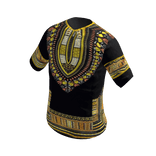West African Dashiki - Black/Gold