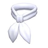 White 70s Neck Scarf