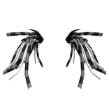 White & Black Cyberlox Extensions (Cybergoth)