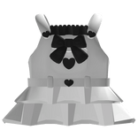 ♡ white and black kawaii heart overalls dress 