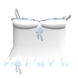 (white & blue) strap summer ruffle dress 3.0