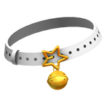 White & Gold Bell Cat Collar 3.0
