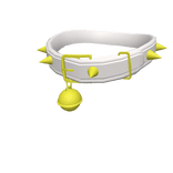 White & Gold Spiked Cat Collar [1.0]