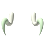 White and Mint Green Insect Claws