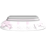 ♡ white & pink cute mini skirt