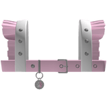 ♡ white & pink ruffle chest harness