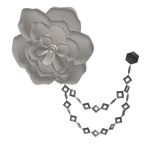 White and Silver Lapel