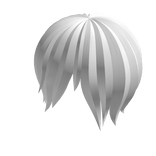 White Androgynous Bob Fringe messy Emo Haircut