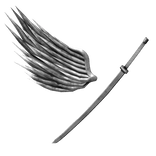 White Angel Katana Wings FF