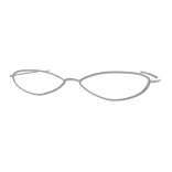 ♪ : white anime glasses