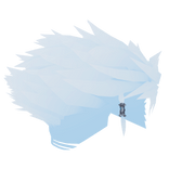 White Anime Hair (Glowing)