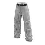 White Baggy Cargo Jeans