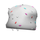 White Baggy Oversized Pinned Decora Y2K Beanie