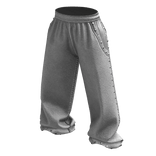 White Baggy Studded Grunge Rivet Sweatpants